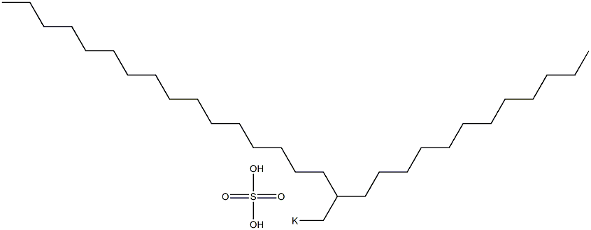 Sulfuric acid 2-dodecyloctadecyl=potassium salt