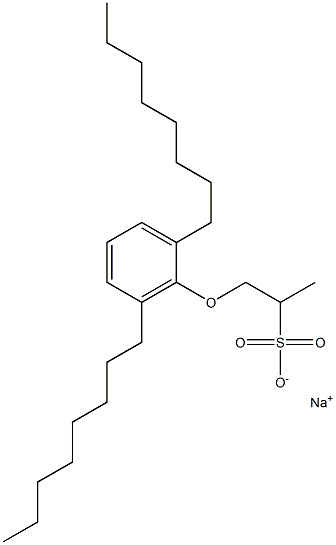 1-(2,6-Dioctylphenoxy)propane-2-sulfonic acid sodium salt|