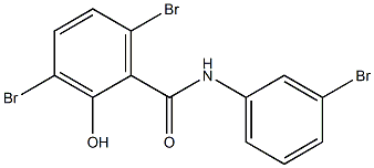 3,3',6-Tribromo-2-hydroxybenzanilide,,结构式