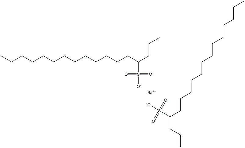 Bis(heptadecane-4-sulfonic acid)barium salt Struktur