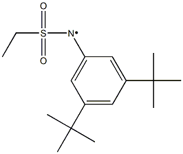 N-(3,5-Di-tert-butylphenyl)-N-(ethylsulfonyl)aminyl radical Structure