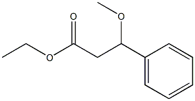 3-Methoxy-3-phenylpropanoic acid ethyl ester Struktur