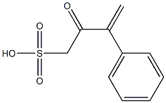 2-フェニルスルホ-1-ブテン-3-オン 化学構造式