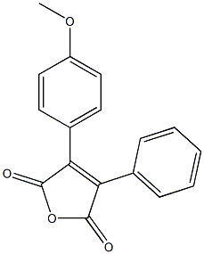 3-(4-Methoxyphenyl)-4-phenylfuran-2,5-dione Struktur
