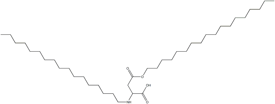 2-Heptadecylamino-3-(octadecyloxycarbonyl)propionic acid,,结构式