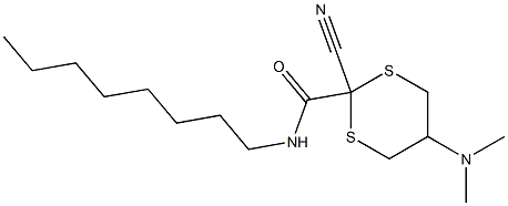 2-Cyano-5-(dimethylamino)-N-octyl-1,3-dithiane-2-carboxamide