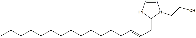 2-(2-Hexadecenyl)-4-imidazoline-1-ethanol Struktur