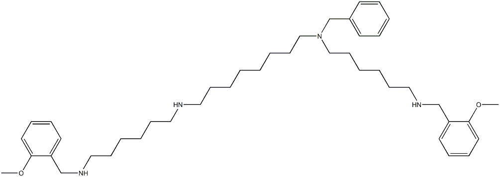 9-Benzyl-1,26-bis(2-methoxyphenyl)-2,9,18,25-tetraazahexacosane Structure