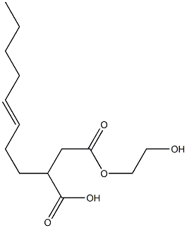 3-(3-Octenyl)succinic acid hydrogen 1-(2-hydroxyethyl) ester 结构式