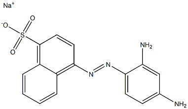 4-[(2,4-Diaminophenyl)azo]naphthalene-1-sulfonic acid sodium salt Struktur