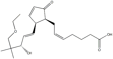 (Z)-7-[(1S,2S)-2-[(1E,3S)-5-Ethoxy-3-hydroxy-4,4-dimethyl-1-pentenyl]-5-oxo-3-cyclopenten-1-yl]-5-heptenoic acid Structure