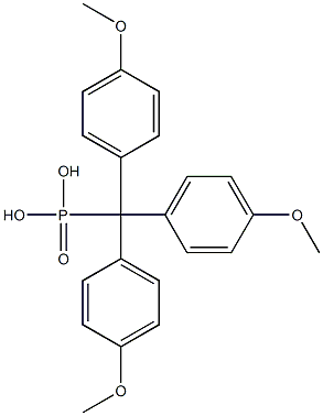 4,4',4''-Trimethoxytritylphosphonic acid Struktur