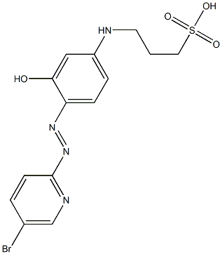 3-[[4-(5-Bromo-2-pyridinylazo)-3-hydroxyphenyl]amino]propane-1-sulfonic acid