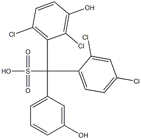 (2,4-Dichlorophenyl)(2,6-dichloro-3-hydroxyphenyl)(3-hydroxyphenyl)methanesulfonic acid