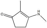 2-Methyl-3-(methylamino)-2-cyclopenten-1-one 结构式