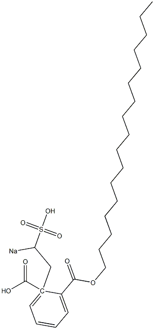 Phthalic acid 1-heptadecyl 2-(2-sodiosulfoethyl) ester 结构式