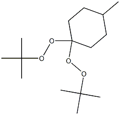 4-メチル-1,1-ビス(tert-ブチルペルオキシ)シクロヘキサン 化学構造式