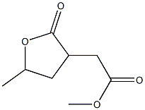 5-Methyltetrahydro-2-oxofuran-3-acetic acid methyl ester Structure