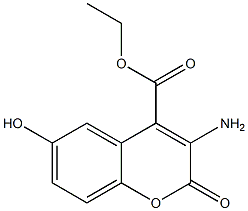 3-Amino-6-hydroxy-2-oxo-2H-1-benzopyran-4-carboxylic acid ethyl ester