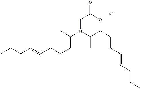 N,N-Di(6-decen-2-yl)aminoacetic acid potassium salt Structure