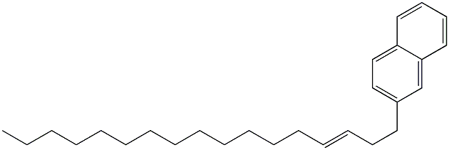 2-(3-Heptadecenyl)naphthalene 结构式