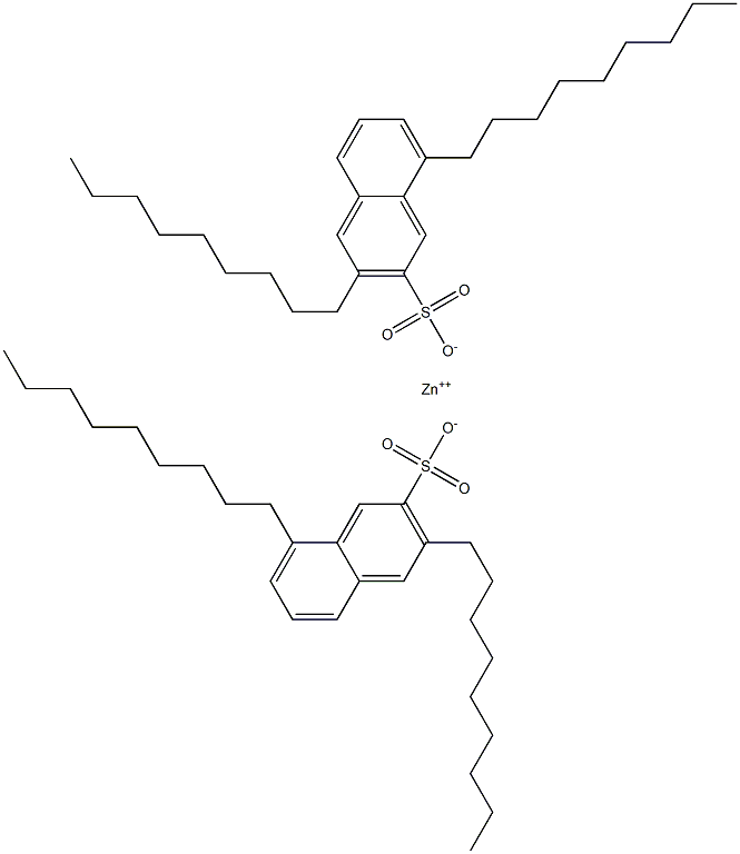 Bis(3,8-dinonyl-2-naphthalenesulfonic acid)zinc salt Structure