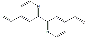 2,2'-Bi(4-pyridinecarbaldehyde) 结构式