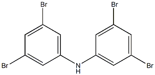 ビス(3,5-ジブロモフェニル)アミン 化学構造式
