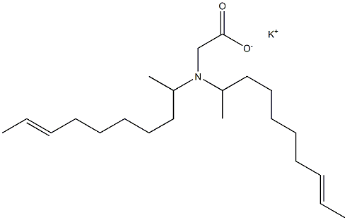 N,N-ジ(8-デセン-2-イル)アミノ酢酸カリウム 化学構造式