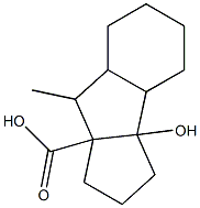 2-Methyl-9-hydroxytricyclo[7.3.0.03,8]dodecane-1-carboxylic acid Structure