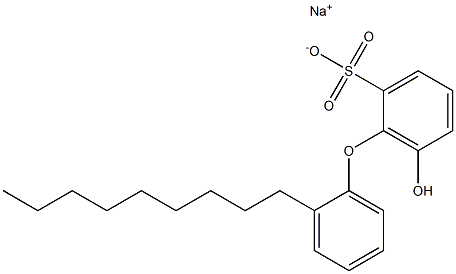 6-Hydroxy-2'-nonyl[oxybisbenzene]-2-sulfonic acid sodium salt Structure