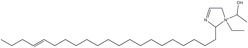 1-Ethyl-2-(17-henicosenyl)-1-(1-hydroxyethyl)-3-imidazoline-1-ium Struktur