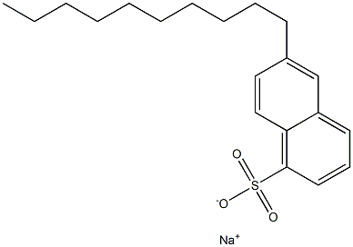 6-Decyl-1-naphthalenesulfonic acid sodium salt,,结构式