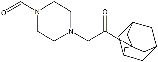 4-[2-(Adamantan-3-yl)-2-oxoethyl]piperazine-1-carbaldehyde Structure