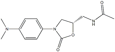 (5S)-5-Acetylaminomethyl-3-[4-dimethylaminophenyl]oxazolidin-2-one Structure