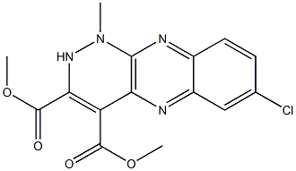 7-Chloro-1,2-dihydro-1-methylpyridazino[3,4-b]quinoxaline-3,4-dicarboxylic acid dimethyl ester Struktur