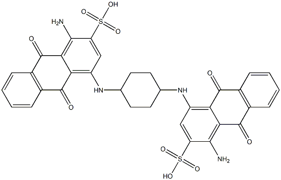 4,4'-(1,4-Cyclohexanediyldiimino)bis(1-amino-9,10-dihydro-9,10-dioxo-2-anthracenesulfonic acid)|