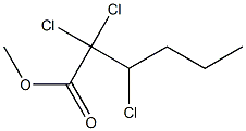 2,2,3-Trichlorocaproic acid methyl ester Structure