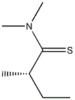 [S,(+)]-N,N,2-トリメチルチオブチルアミド 化学構造式