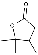 ジヒドロ-4,5,5-トリメチルフラン-2(3H)-オン 化学構造式