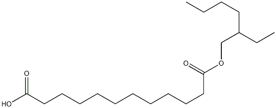Dodecanedioic acid hydrogen 1-(2-ethylhexyl) ester Struktur