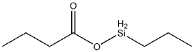 Butyric acid propylsilyl ester Struktur