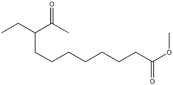 9-エチル-10-オキソウンデシル酸メチル 化学構造式