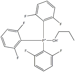 1-Tri(2,6-difluorophenyl)phosphoniobutan-1-ide 结构式