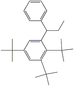 1-(2,3,5-Tri-tert-butylphenyl)-1-phenylpropane Struktur