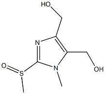 1-Methyl-2-(methylsulfinyl)-4,5-bis(hydroxymethyl)-1H-imidazole,,结构式