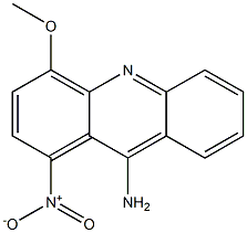 4-Methoxy-9-amino-1-nitroacridine Struktur