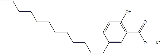 3-Dodecyl-6-hydroxybenzoic acid potassium salt Struktur