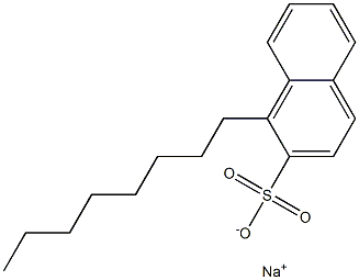 1-Octyl-2-naphthalenesulfonic acid sodium salt Structure