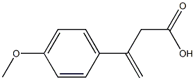 3-(p-メトキシフェニル)-3-ブテン酸 化学構造式